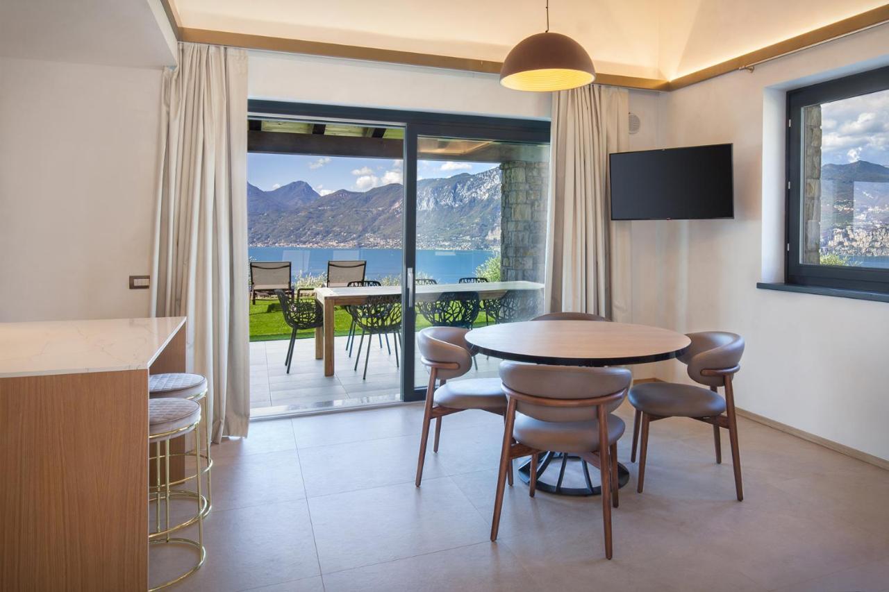 Villa Divina - Apt Icona Con Piscina E Vista Lago 布伦佐内堡 外观 照片
