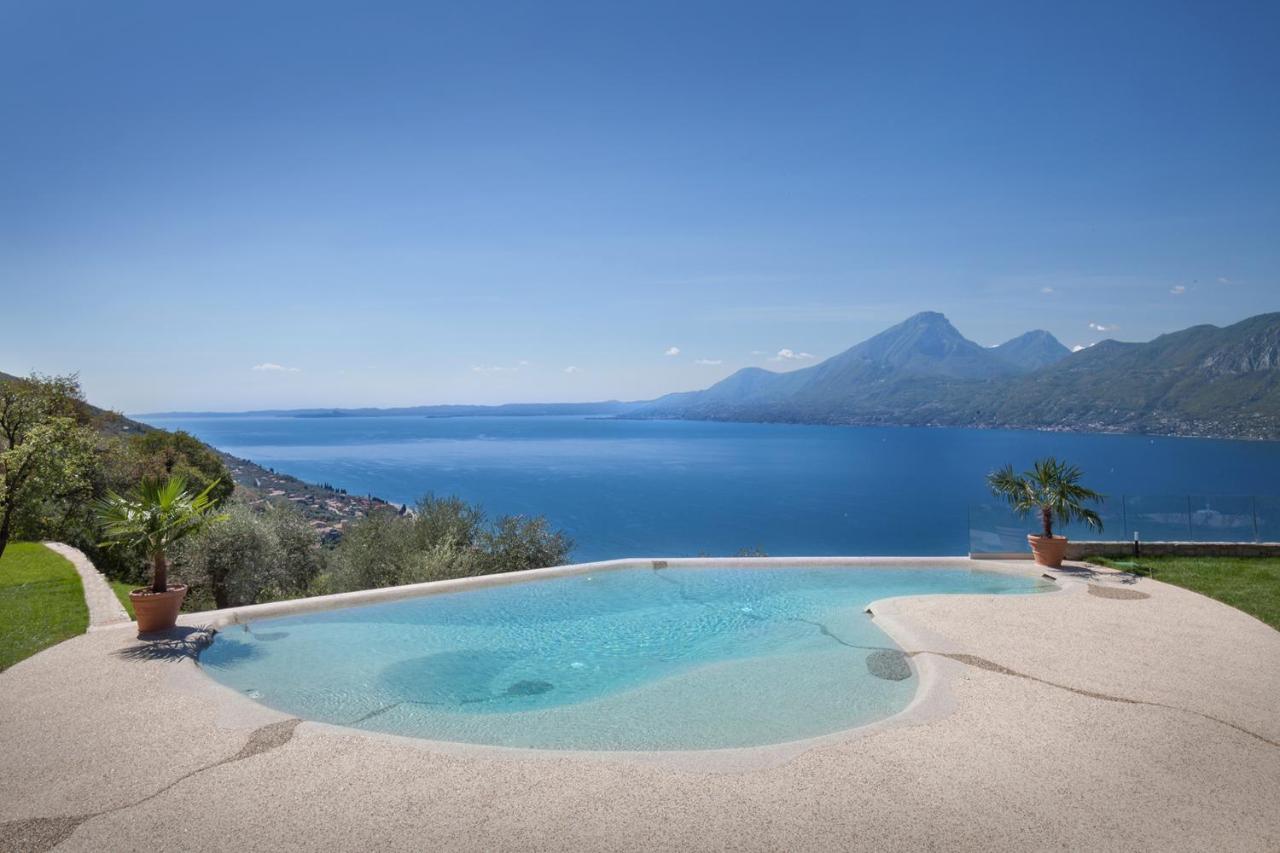 Villa Divina - Apt Icona Con Piscina E Vista Lago 布伦佐内堡 外观 照片
