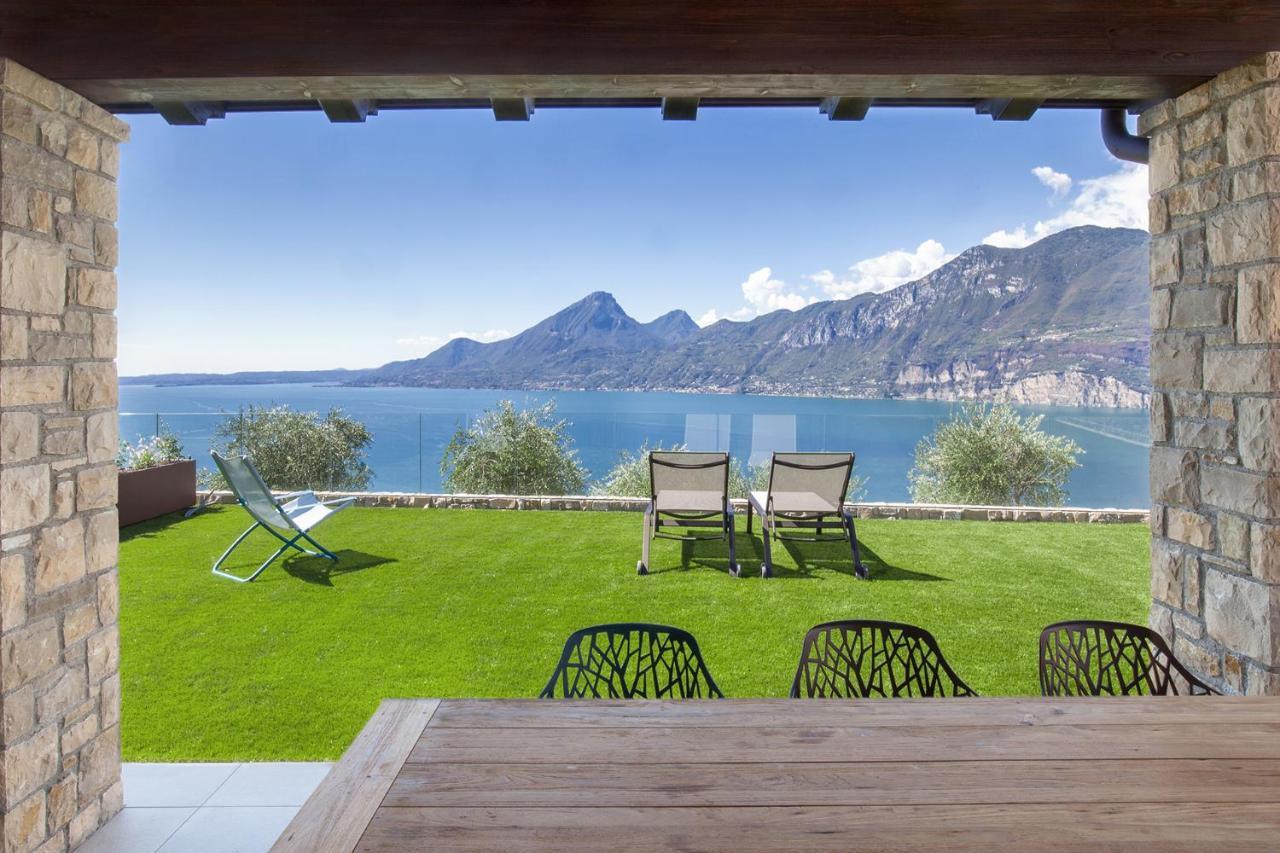 Villa Divina - Apt Icona Con Piscina E Vista Lago 布伦佐内堡 外观 照片