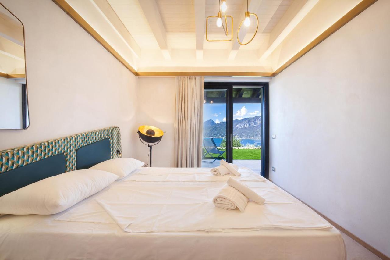 Villa Divina - Apt Icona Con Piscina E Vista Lago 布伦佐内堡 外观 照片