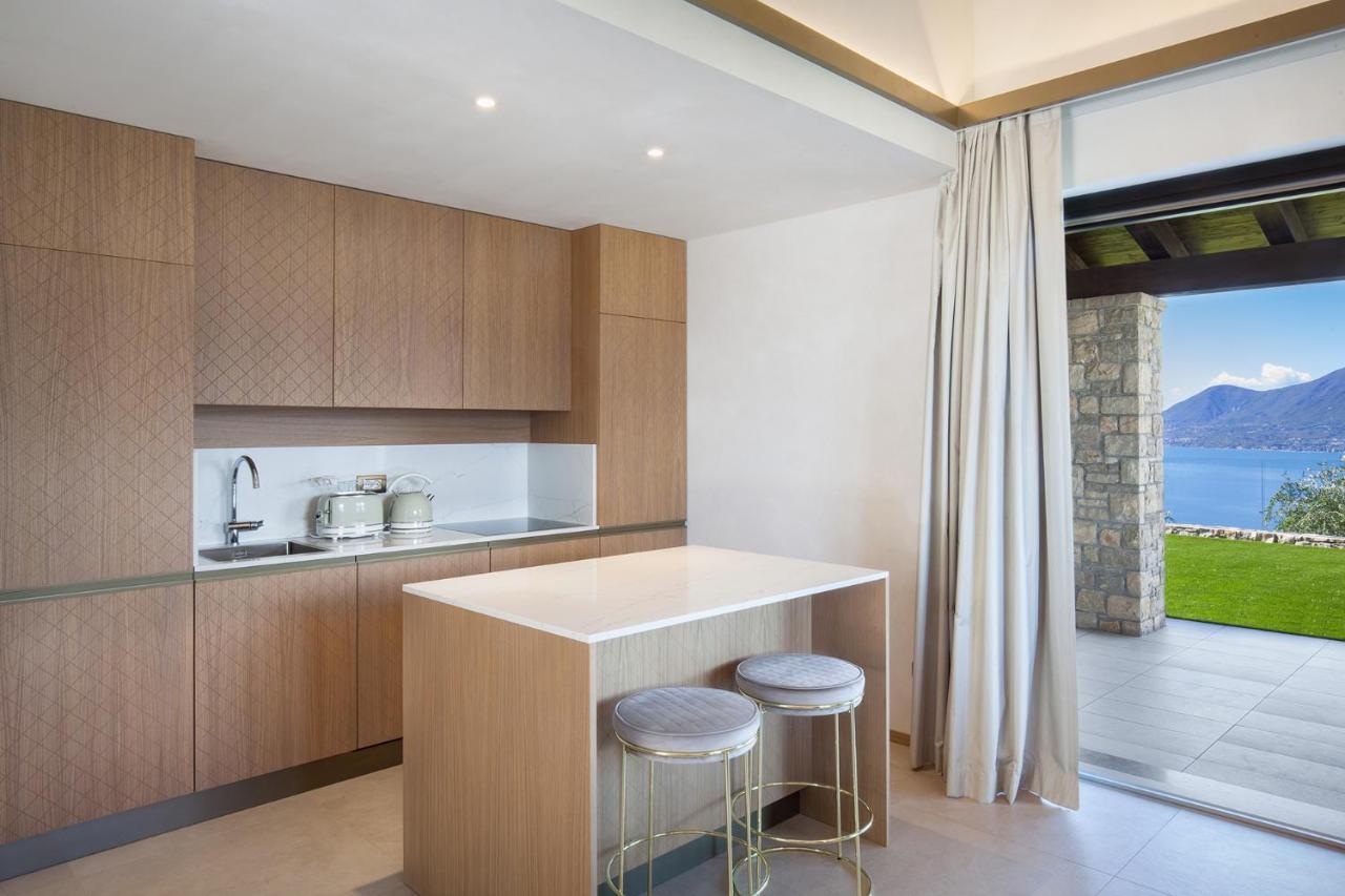 Villa Divina - Apt Icona Con Piscina E Vista Lago 布伦佐内堡 外观 照片